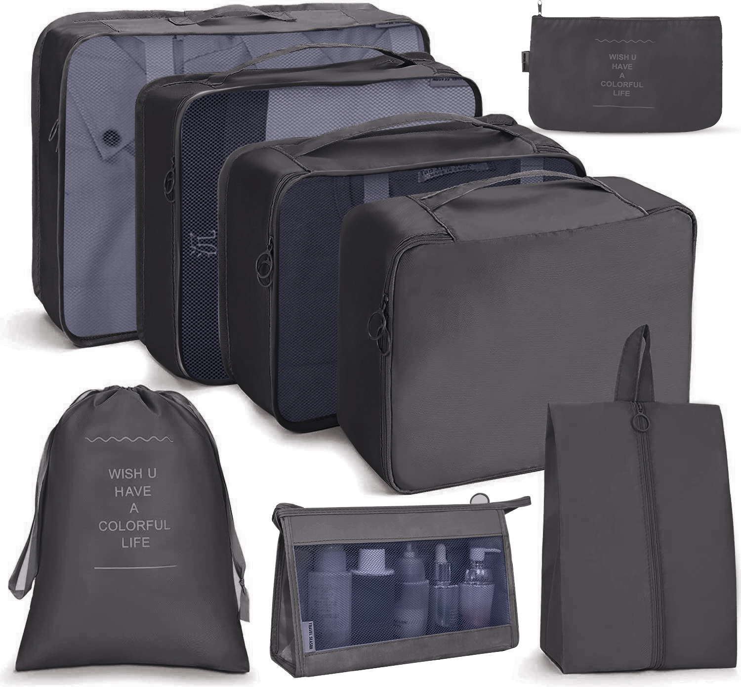 Luna & Lane 8-Piece Packing Cube Set