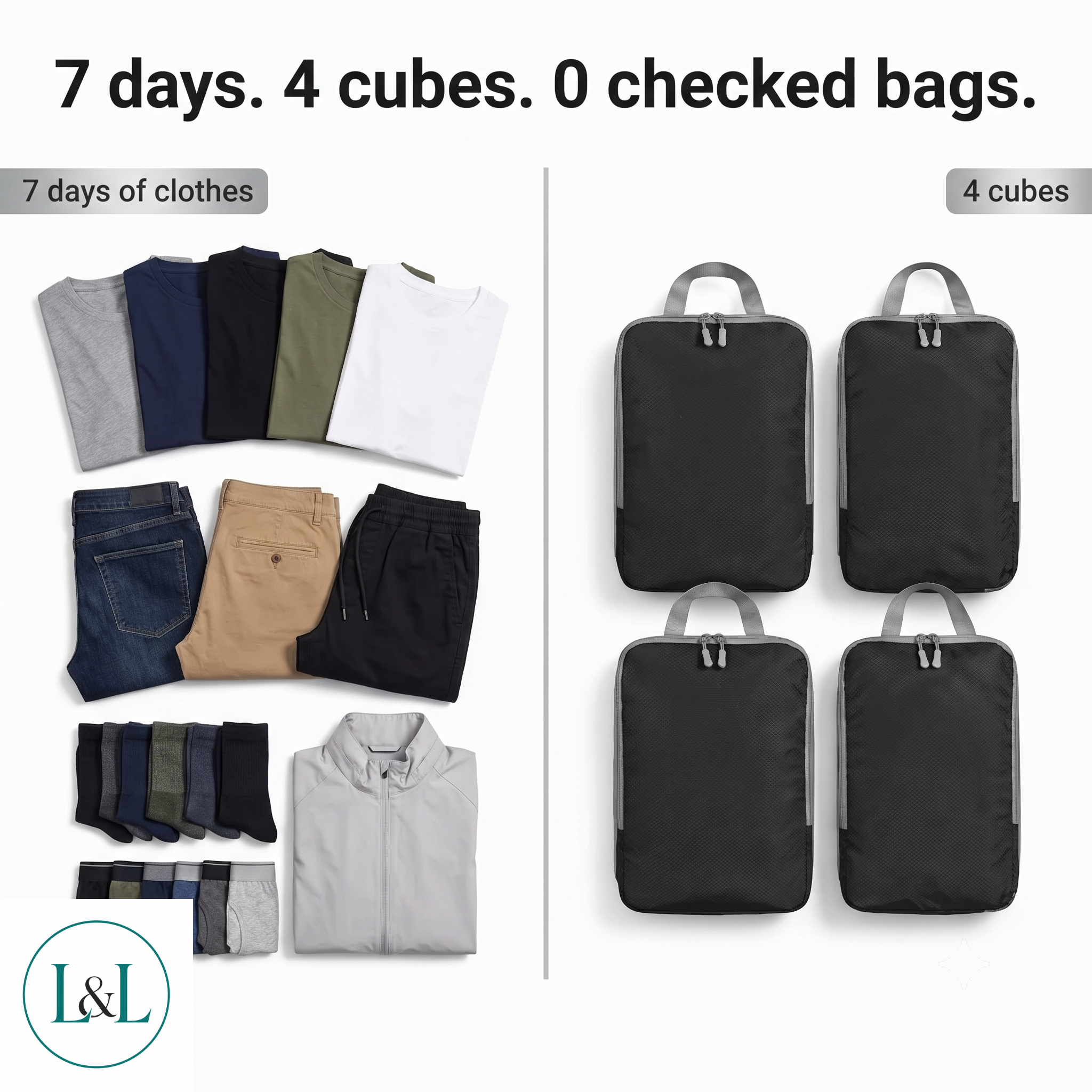 The Weekend Warrior Kit — Pack for 2-4 Days in One Under-Seat Bag