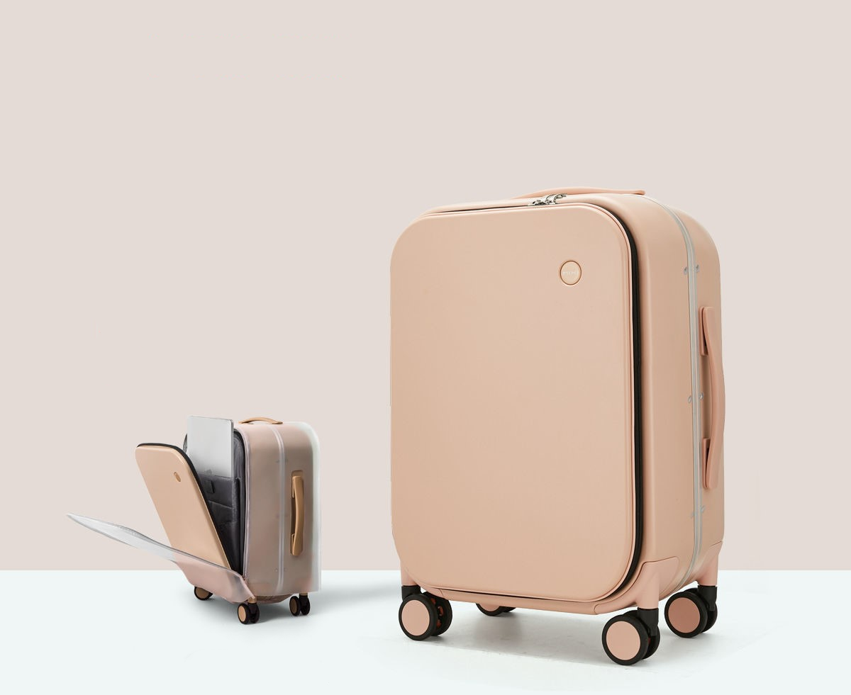 Aluminum Frame Hard Shell Trolley Suitcase with Wheels