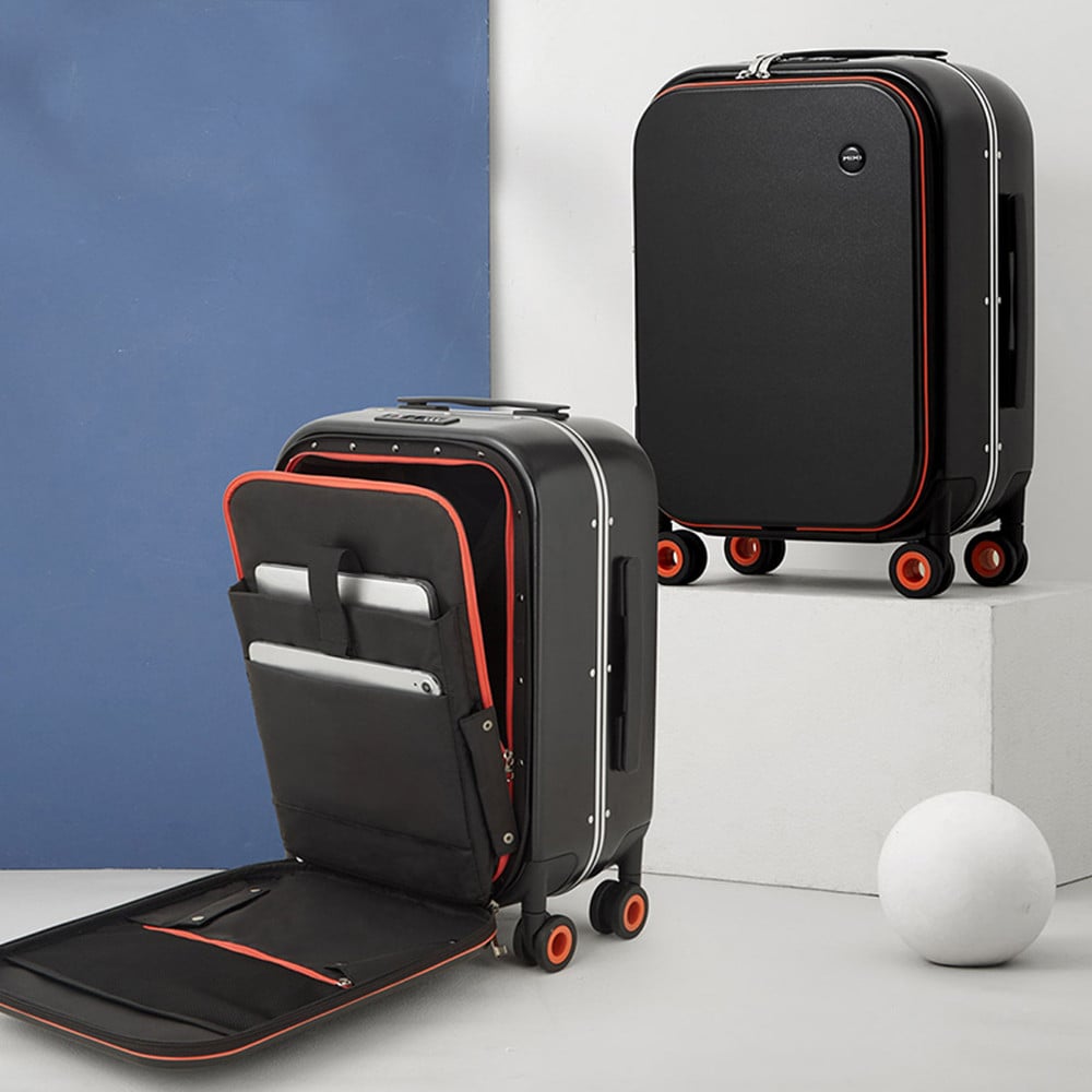 Aluminum Frame Hard Shell Trolley Suitcase with Wheels